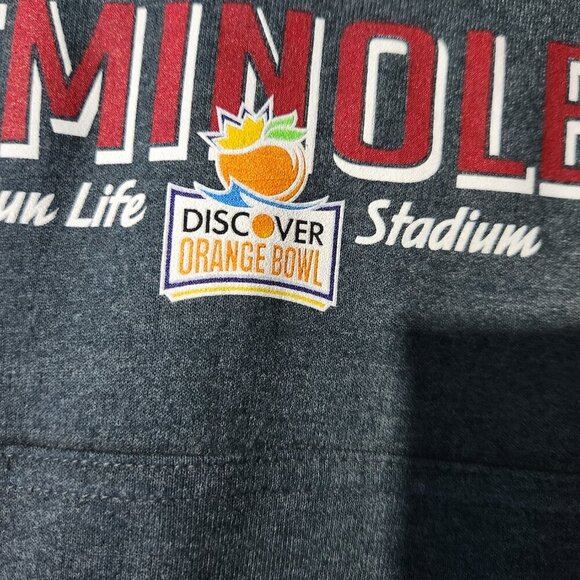 Florida State Seminoles Hoodie Men's Med. Long Sleeve Pullover Orange Bowl - Picture 6 of 11